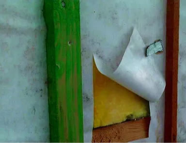 北海道旭川市内で採取された18年経過後のデュポン(TM)タイベック(R)ハウスラップ