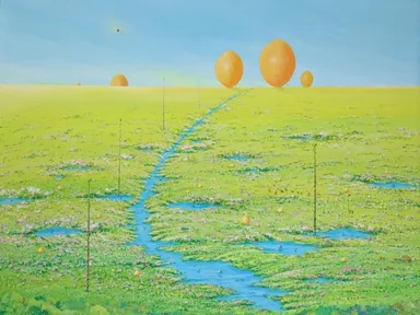 江上 寛二氏「いのちのふるさと　風光絵巻　春」