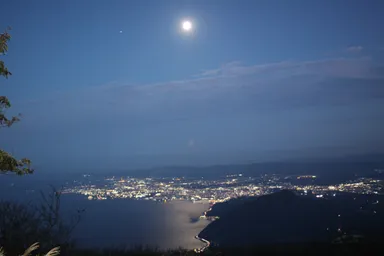 鶴見岳山上からの夜景2022年10月8日撮影