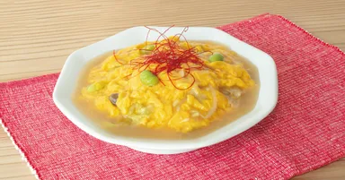 ふわとろエバーエッグの餡かけ天津飯風