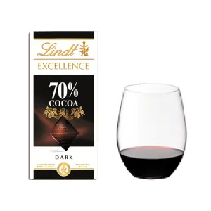 ダークチョコレート「エクセレンス70％カカオ」と赤ワイン