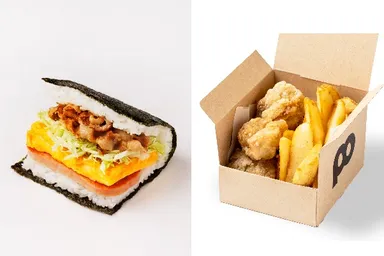 『ポーたま 沖縄本部町店』本部産あぐー豚の生姜焼き＋チキン唐揚げ＆ポテトフライセット