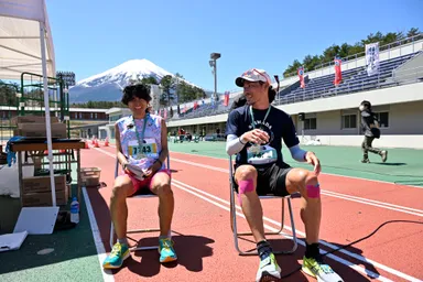 左：甲斐選手 右：曽宮選手