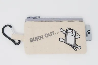 仕事猫刺繍カラビナポーチ(4)