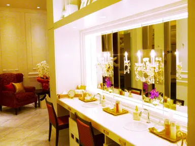 高級感溢れるパウダールーム