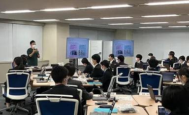 新入社員を対象としたChatGPTワークショップの模様