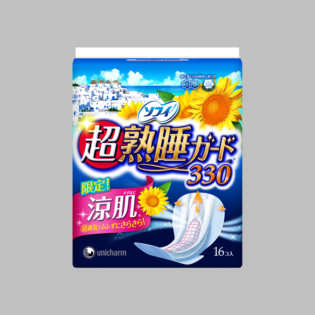通気性アップ(※1)で、湿度が高く暑い夜でもムレずにさらさら！『ソフィ 超熟睡ガード 涼肌』シリーズ 限定発売  2013年6月4日より全国にて限定発売｜ユニ・チャーム株式会社のプレスリリース