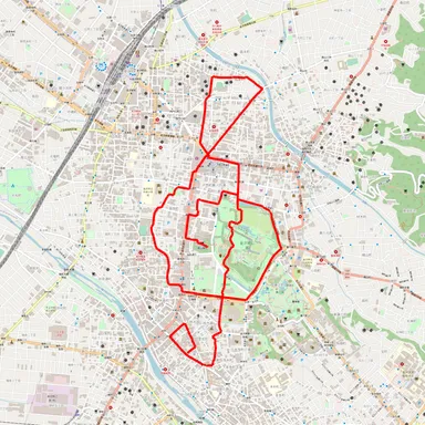 「音楽」のGPSアート　9km