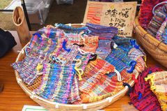 「さをり織り」の巾着