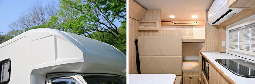 コンパクトボディの居住空間を最大限広く!新型ライトキャブコン