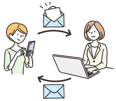 メール・お知らせ配信機能イメージ