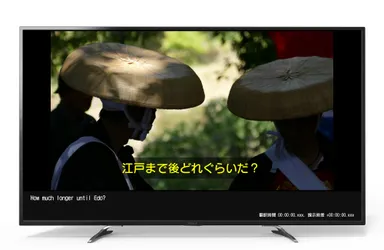 テレビ字幕を自動翻訳するアプリ「Xit」(イメージ)