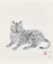 堂本印象「小さな猫」1968年 京都府立堂本印象美術館蔵