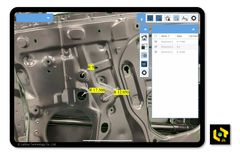 XVL Web3D AR アプリで現物にPMI情報をデジタル表示