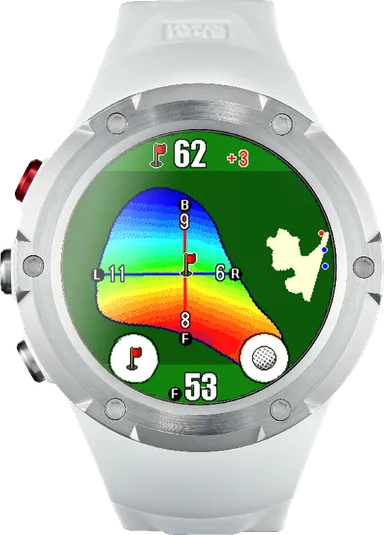 テクタイト、腕時計型GPSゴルフナビ史上最大サイズ 1.4inch テクタイト、腕時計型GPSゴルフナビ史上最大サイズ 1.4inch