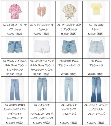 レディースアイテム