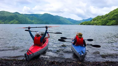 中禅寺湖カヌーツアー