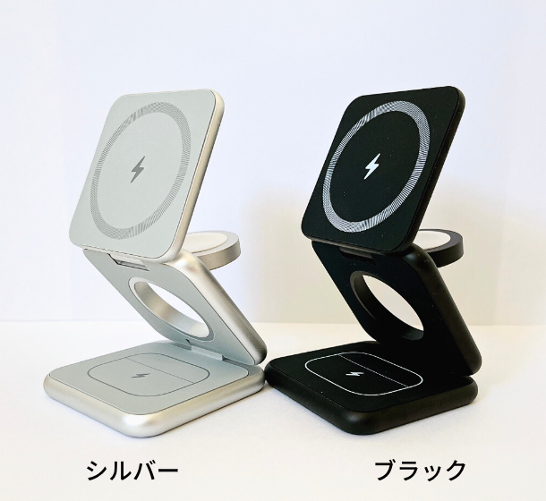 スゴイ充電器【☆１台３役☆】Qiワイヤレス充電器 スタンド-