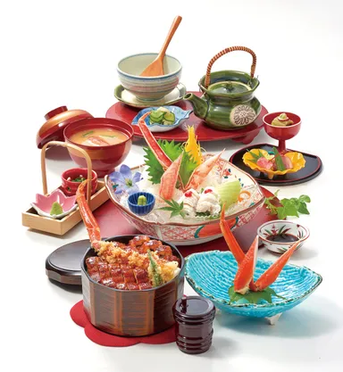 数量限定の「ひつまぶし」のように3度“味変”が楽しめる「特上かに鰻まぶし御膳」5,280円