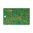 FLASH Paris回路地図 LED6　ICカードケース　緑