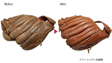 クリーニング＋色補修ビフォーアフター