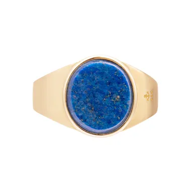 K10YG×ラピスラズリ シグネットリング 2