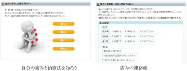 自分の痛みと治療法を知ろう/痛みの連絡帳