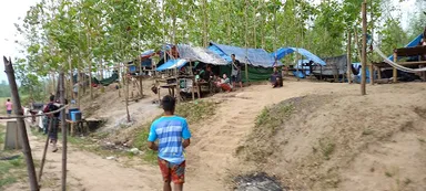 ミャンマー避難民の生活の様子