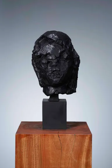 End of today Sculpture - 5/5/2020 Self Portrait -, 2021, Bronze, 40.0×23.0×22.0cm　（C）IDA Studio Inc.