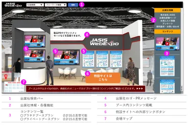 出展社ブース例