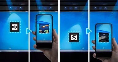 スマホをかざすと中がのぞける!?「BLUESEAT」