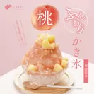 山梨産・長野県産の旬の桃を使用したかき氷