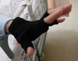 手指機能強化手袋装着状態