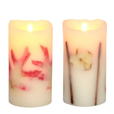 2種類のボタニカルキャンドル