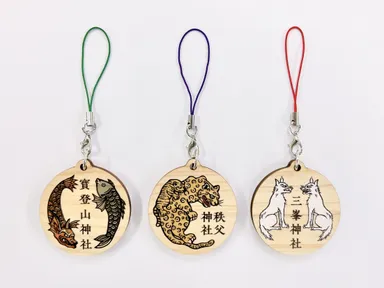 リニューアル後 オリジナル木札ストラップ 神社　イメージ