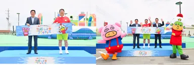 (左)フォトセッション(1)　(右)フォトッセッション(2)