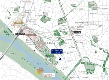 ヴェレーナグラン二子玉川　現地案内図