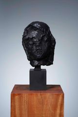 End of today Sculpture - 5/5/2020 Self Portrait -, 2021, Bronze, 40.0×23.0×22.0cm (C)IDA Studio Inc. 