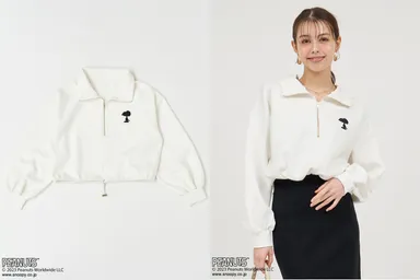 【PEANUTS】ハーフZIPトップス　12,100円(tax in)