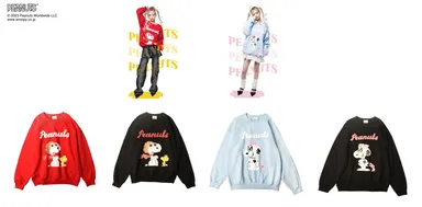 スウェット(スヌーピー・ベル)　8,690円(tax in)