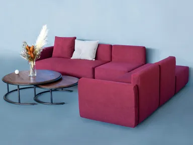 「エリダ モジュラーソファ」5タイプのレイアウト(張地ウルトラスエードHP.1155)