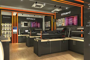 『Roland Store Tokyo』1階のイメージ　1