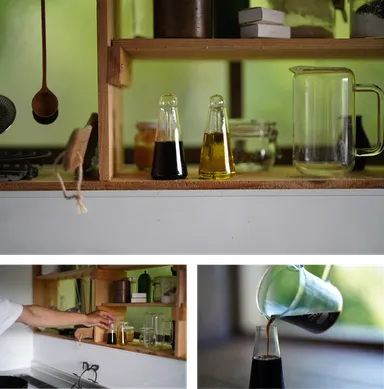 そっと見守られているような愛らしいフォルム