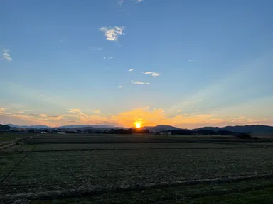 夕陽がキレイな鞍手町