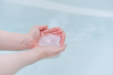 白濁して温泉気分