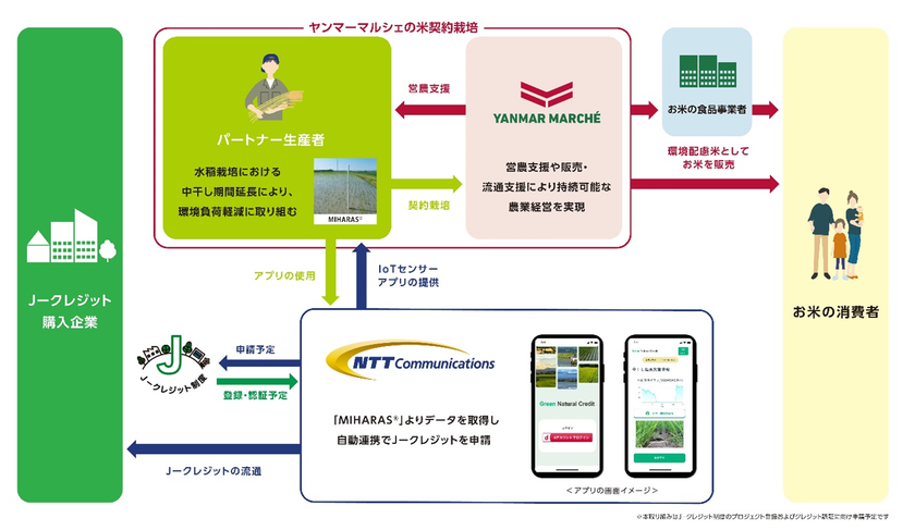 ヤンマーとNTT Com、水稲栽培でのメタンガス削減とJ―クレジット創出における新たな取り組みを開始