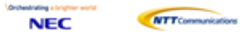 日本電気株式会社　NTTコミュニケーションズ株式会社のロゴ