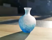 海モチーフの花瓶 by 月のGlass工房