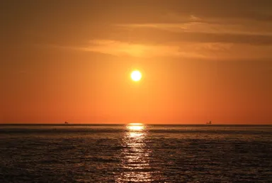 淡路島西海岸の夕陽