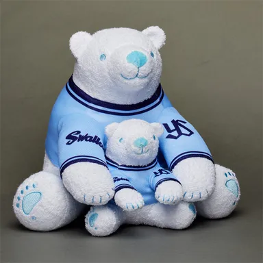 るるくま親子ぬいぐるみ・スワローズVer